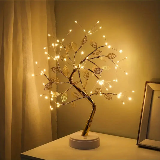 Lampe en Branche d'arbre de chaîne de cuivre étoilé LED ✨🪾