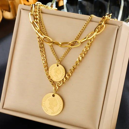 Collier Pendentif en Acier Inoxydable