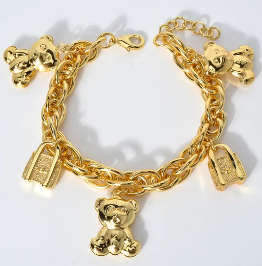 Bracelet Ourson en acier inoxydable