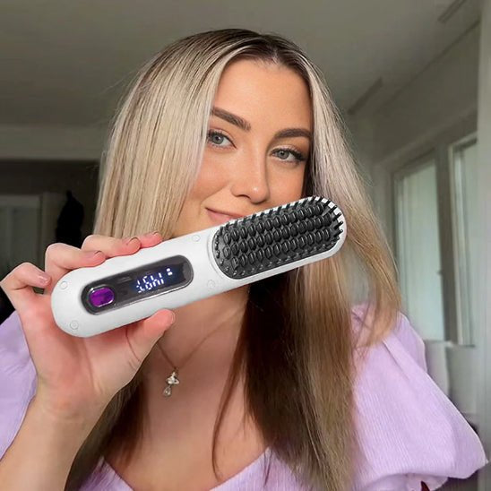 Brosse Lissante et Chauffante - Rechargeable